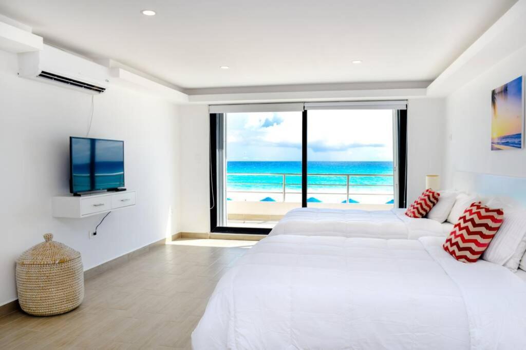 Villas Marlin 108, A Pie De Playa, Albercas, Jacuzi, Ubicacion Inmejorable Κανκούν Εξωτερικό φωτογραφία