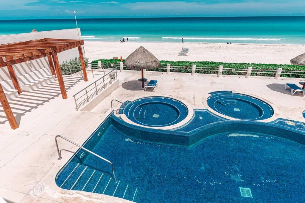 Villas Marlin 108, A Pie De Playa, Albercas, Jacuzi, Ubicacion Inmejorable Κανκούν Εξωτερικό φωτογραφία