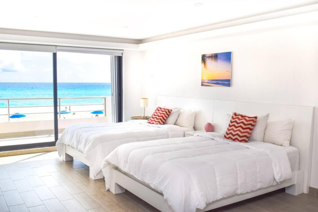 Villas Marlin 108, A Pie De Playa, Albercas, Jacuzi, Ubicacion Inmejorable Κανκούν Εξωτερικό φωτογραφία